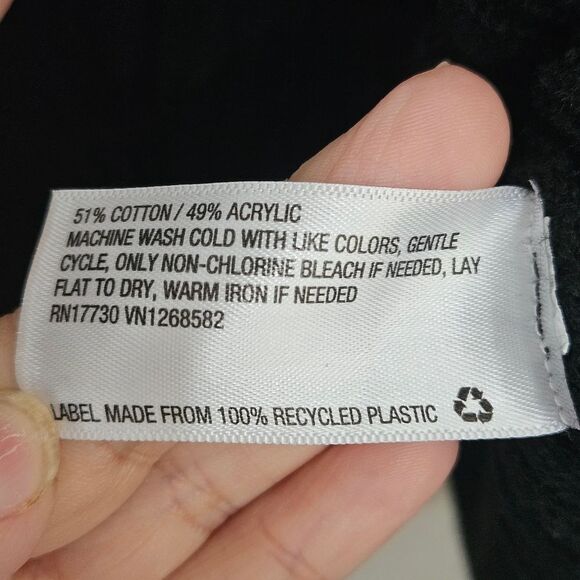 Wild Fable Black V-Neck Knit Sweater Large - Picture 4 of 7